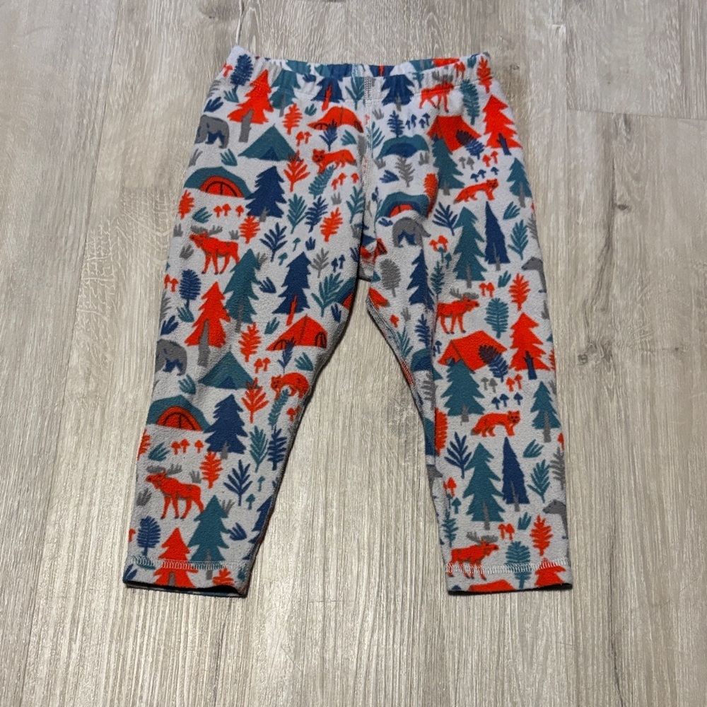 MEC Kids Sweatpants - Red and Blue Forest Print